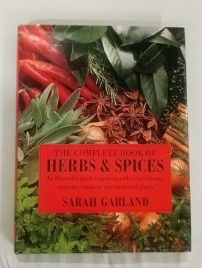 The Complete Book of Herbs & Spices by Sarah Garland - Red & Green Cover